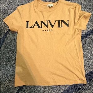 Lanvin Beige Logo T-Shirt